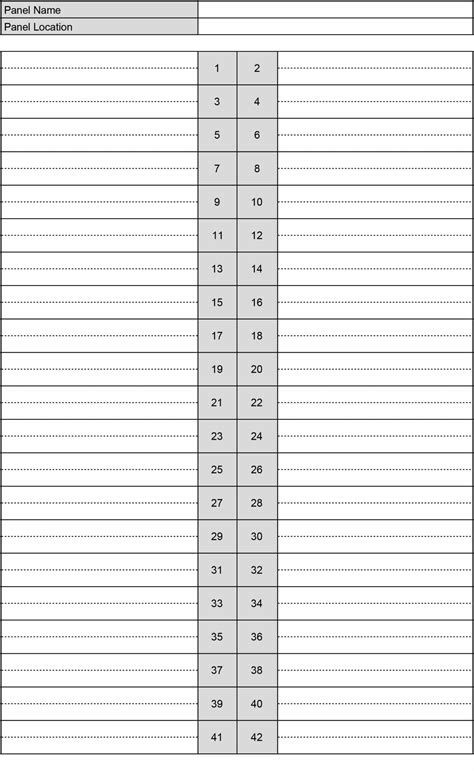 free printable electrical box template|electrical panel label template pdf.